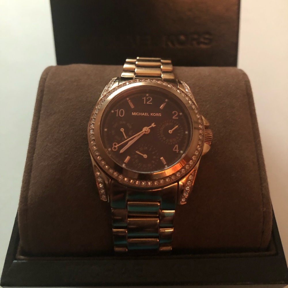 Ladies Rose Gold Michael Kors Watch